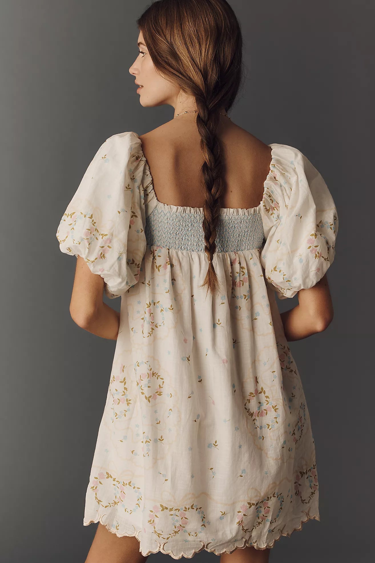Puff Sleeve Babydoll Dress