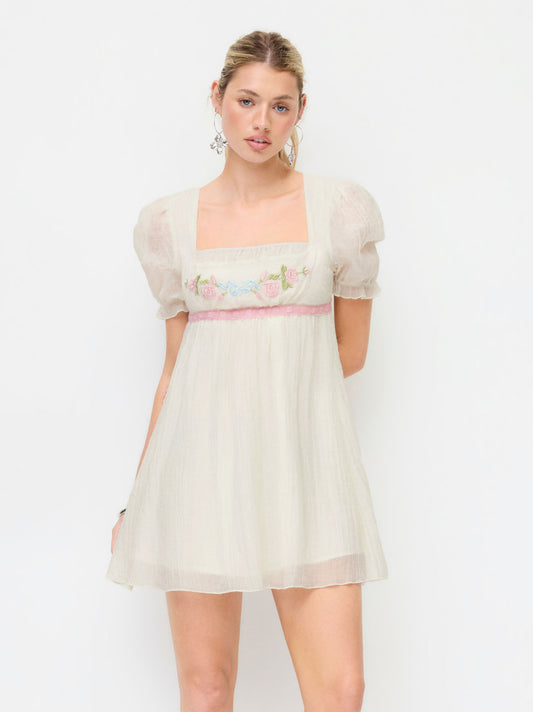 Milkmaid Mini Dress