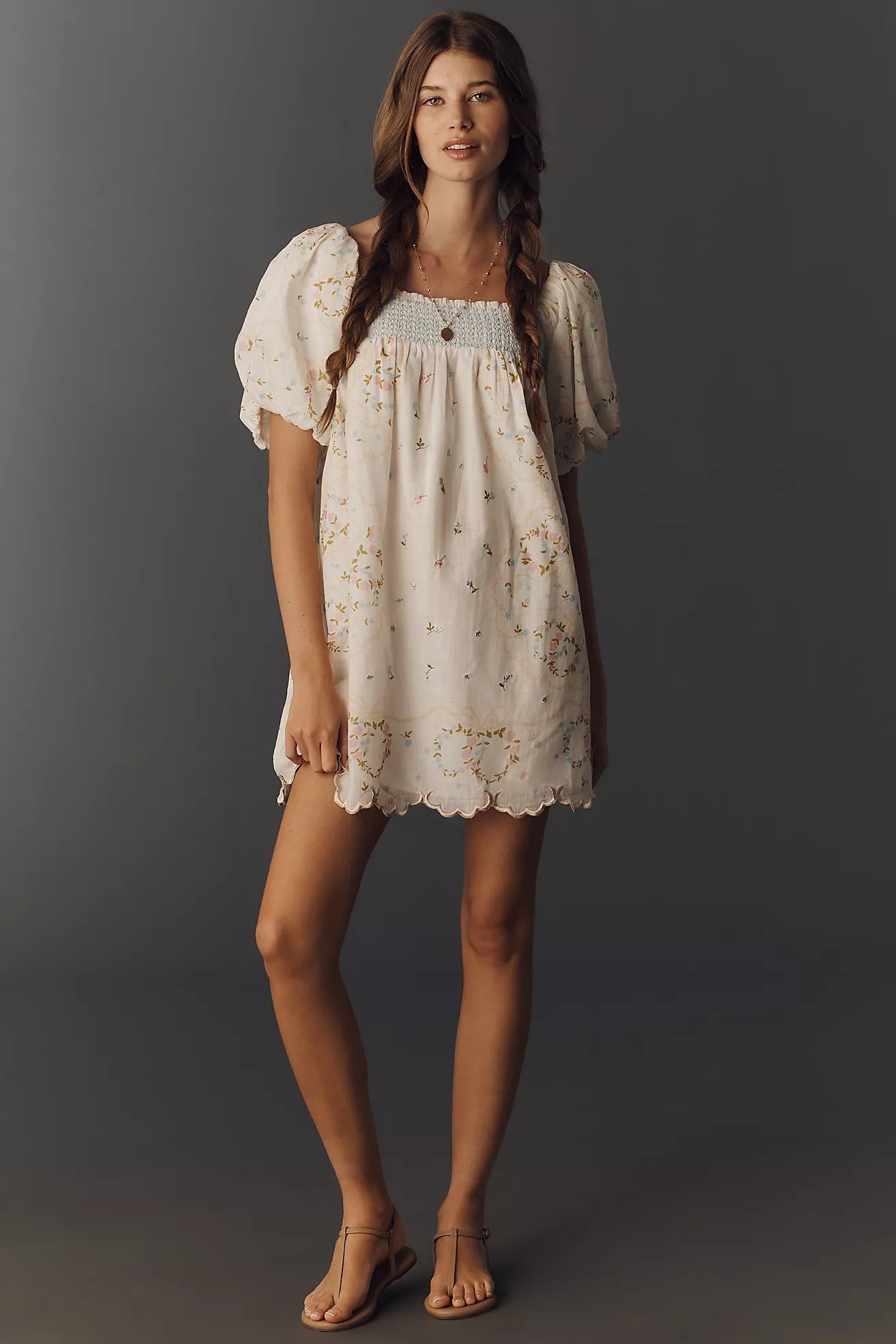 Puff Sleeve Babydoll Dress