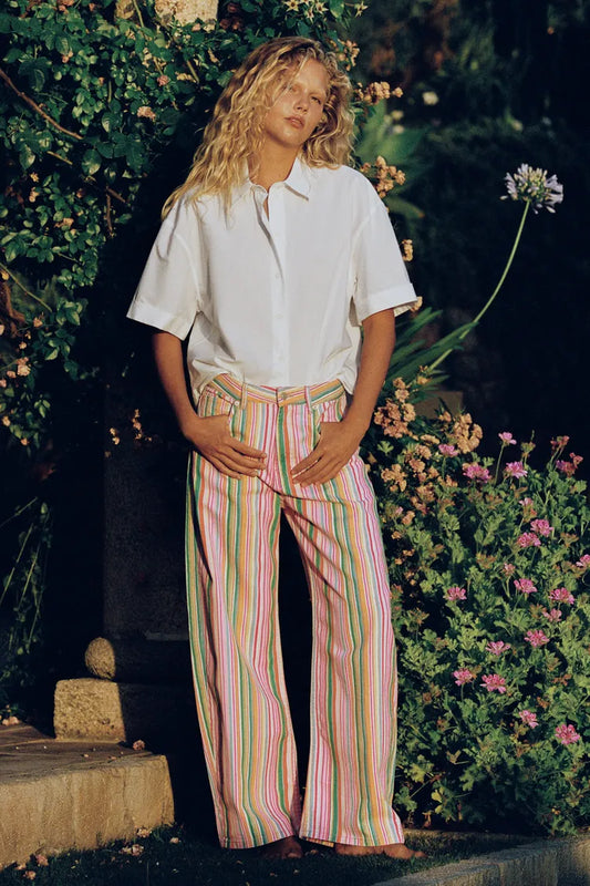 Baggy Striped Jeans