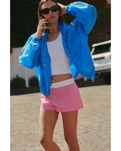 Blue Gathered Jacket