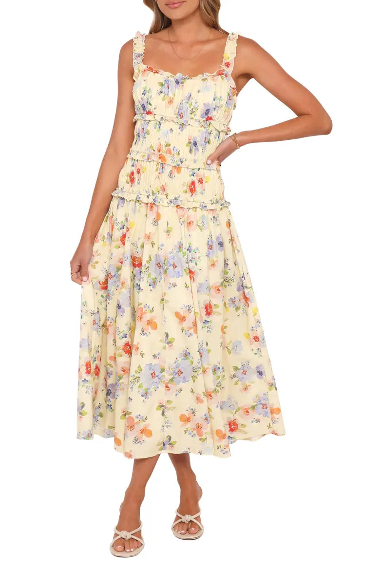 Ruffle Midi Dress