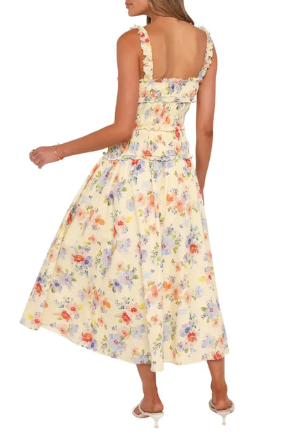 Ruffle Midi Dress