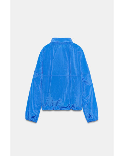 Blue Gathered Jacket