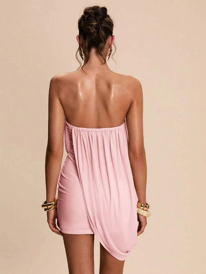 Draped Mini Dress