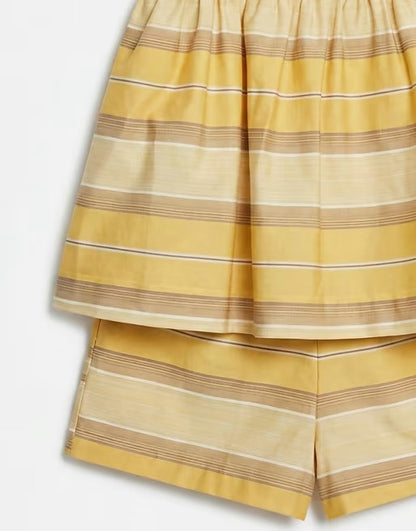 Yellow Stripe Romper